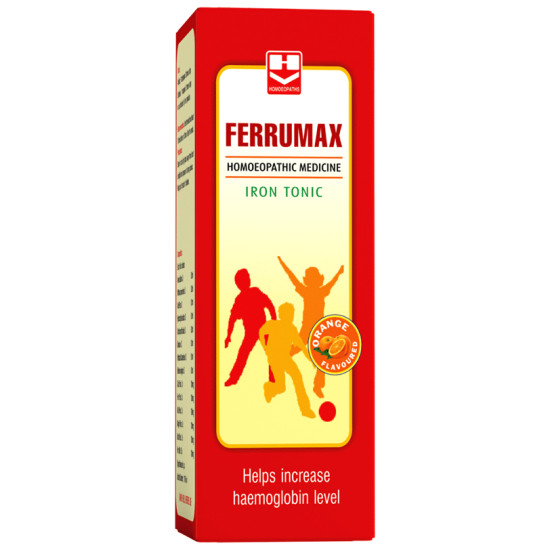 Homeopaths Ferrumax Iron Tonic Orange image