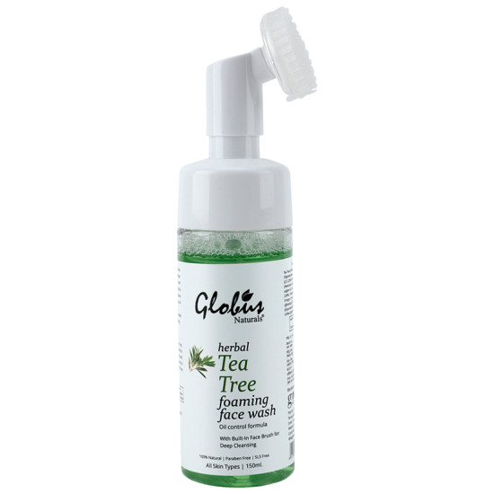 Globus Naturals Tea Tree Foaming Face Wash image