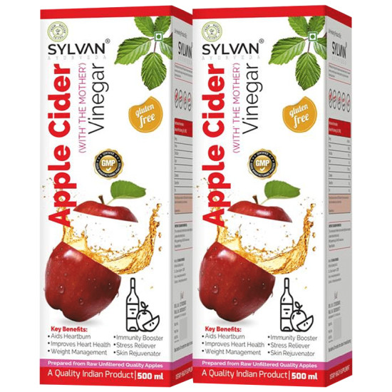 Sylvan Ayurveda Apple Cider Vinegar with The Mother (500ml Each) image