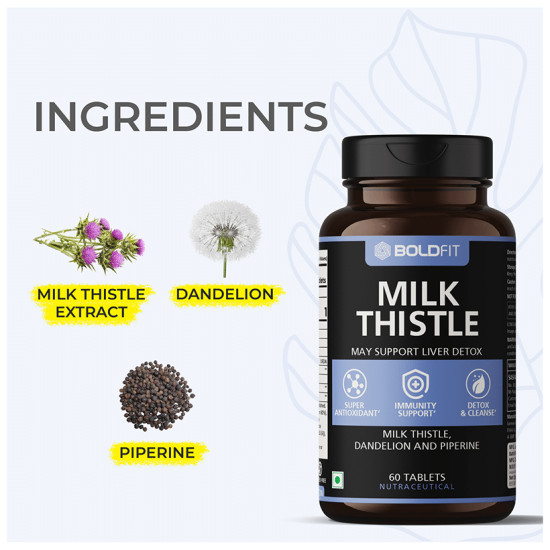 Boldfit Milk Thistle Tablet image