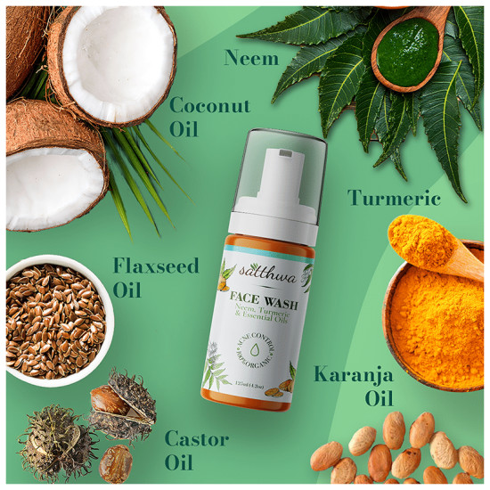 Satthwa Neem Turmeric & Essential Oil Face Wash image