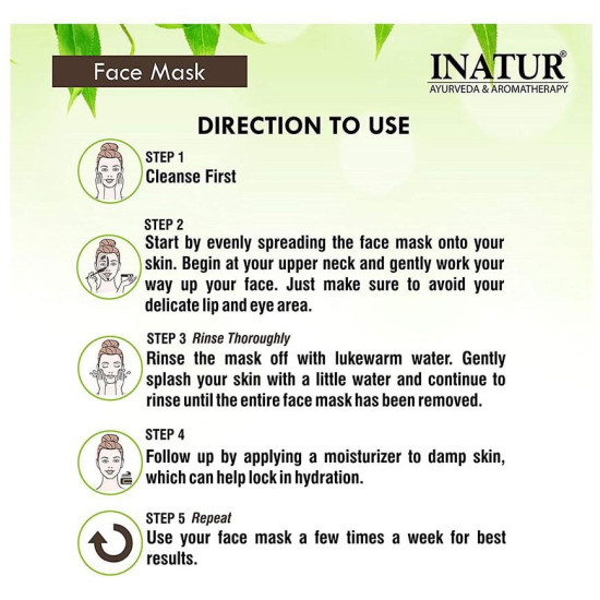 Inatur Chocolate and Raw Sugar Face Mask image