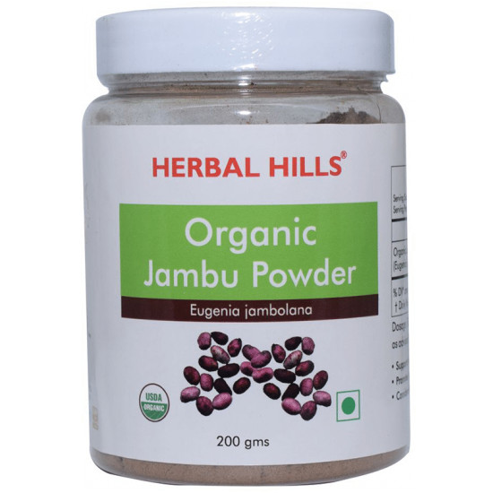 Herbal Hills Organic Jambu Eugenia Jambolana Powder image