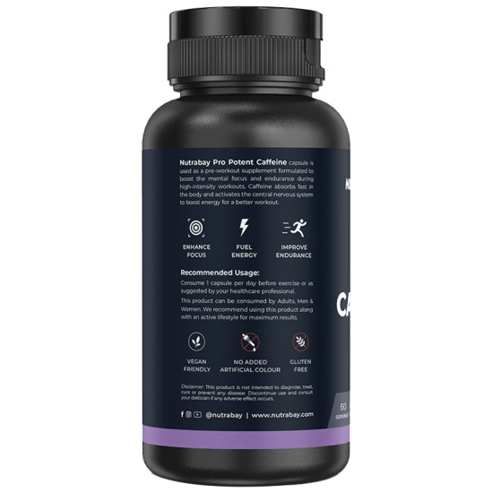 Nutrabay Pro Potent Caffeine Capsule image