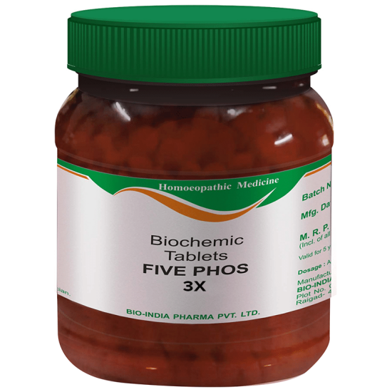 Bio India Five Phos Biochemic Tablet 3X image