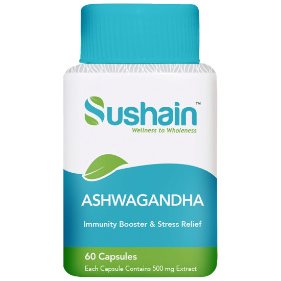 Sushain Ashwagandha 500mg Capsule image