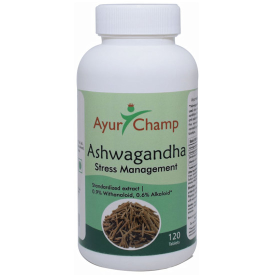 Ayur Champ Ashwagandha Stress Management Tablet image