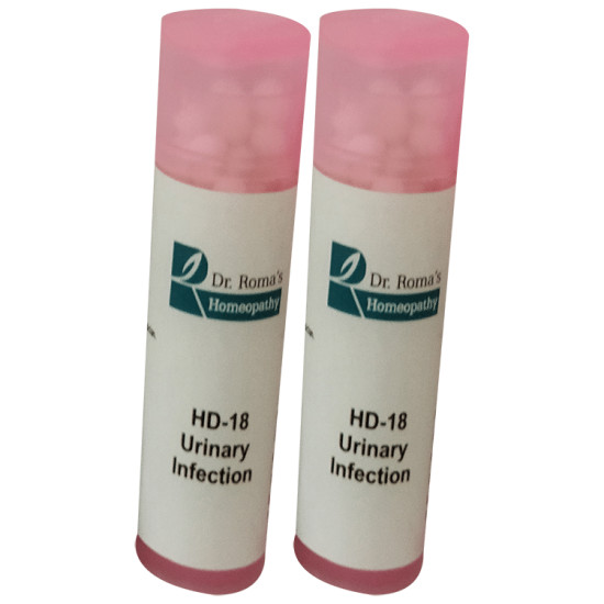 Dr. Romas Homeopathy HD-18 Urinary Infection, 2 Bottles of 2 Dram image