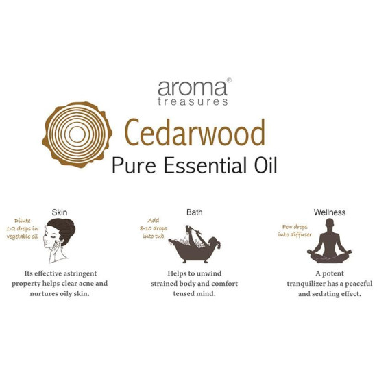 Aroma Treasures Cedarwood Pure Essential Oil image