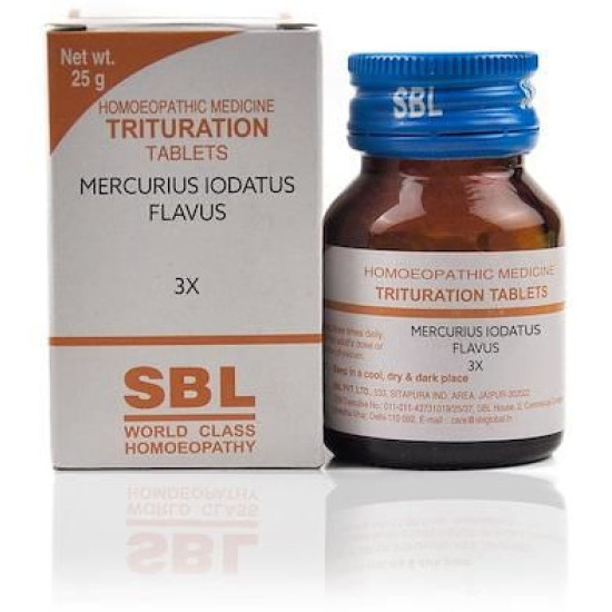 SBL Mercurius Iodatus Flavus Trituration Tablet 3X image