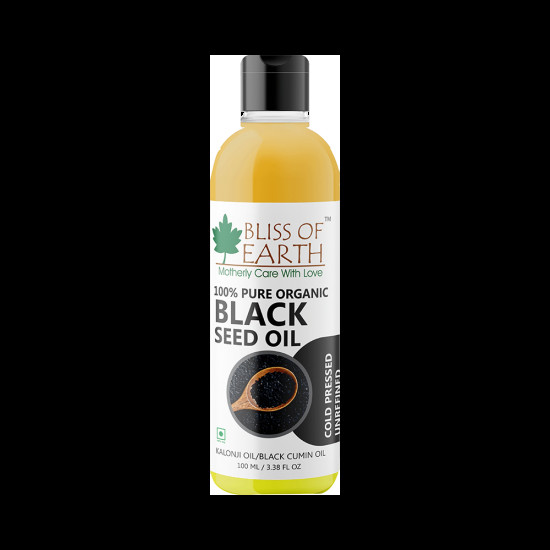 Bliss of Earth 100% Pure Organic Black Seed Oil image