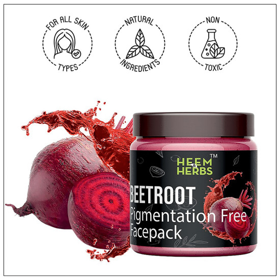 Heem & Herbs Beetroot Pigmentation Free Face Pack (100gm Each) image