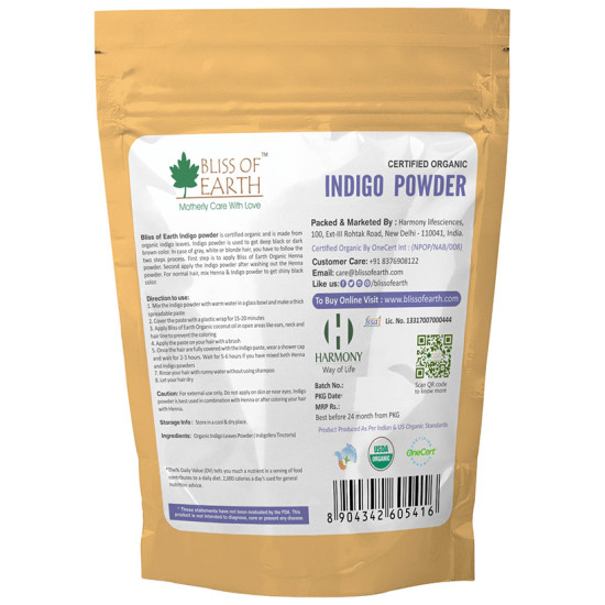 Bliss of Earth Certified Organic Indigo Powder image