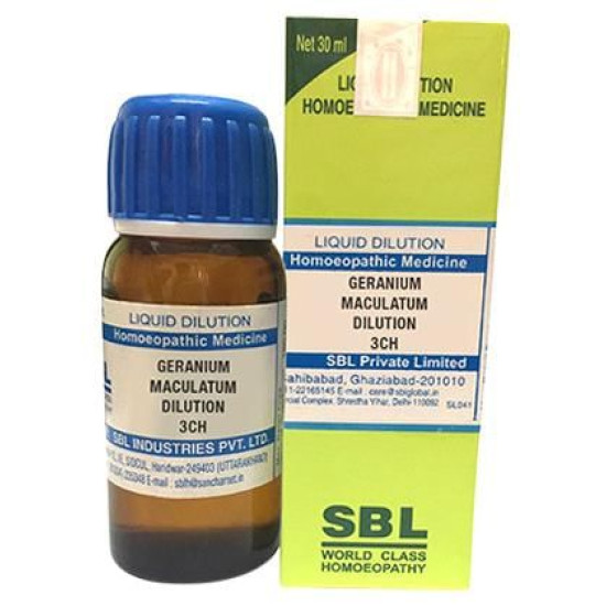 SBL Geranium Maculatum Dilution 3 CH image