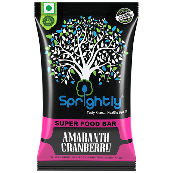 Sprightly Amaranth Cranberry Super Food Bar image