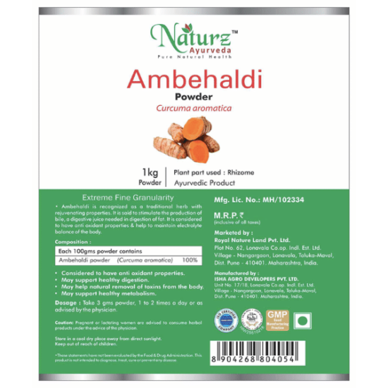 Naturz Ayurveda Ambehaldi Powder image