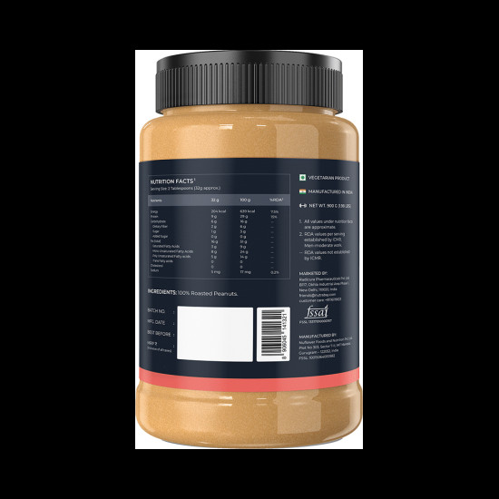 Nutrabay Foods All-Natural Peanut Butter Unsweetened Crunchy image