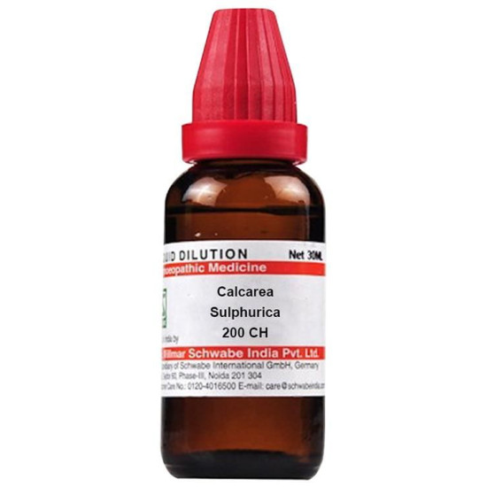 Dr Willmar Schwabe India Calcarea Sulphurica Dilution 200 CH image