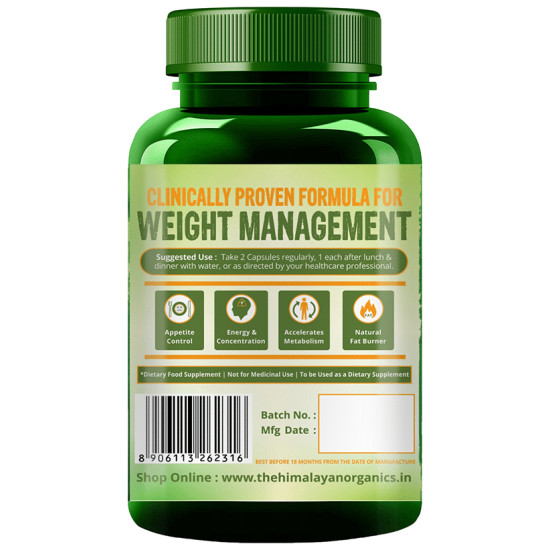 Himalayan Organics Garcinia Cambogia Vegetarian Capsule image