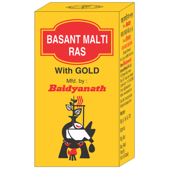 Baidyanath Basant Malti Ras with Gold Tablet image