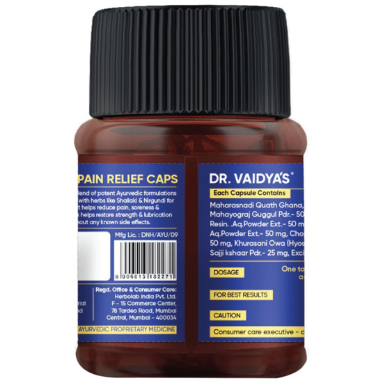 Dr. Vaidya's Pain Relief Capsule (30 Each) image