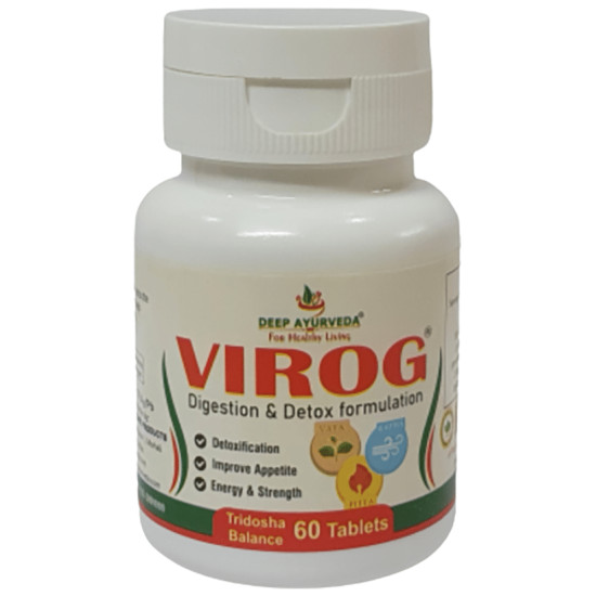 Deep Ayurveda Virog Digestion & Detox Formulation Tablet image