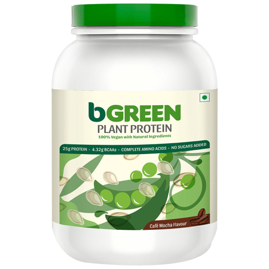 MuscleBlaze bGreen Plant Protein Cafe Mocha image