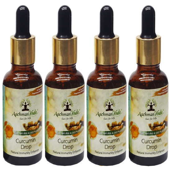 Aachman Veda Curcumin Drop Natural Immunity Enhancer (30ml Each) image