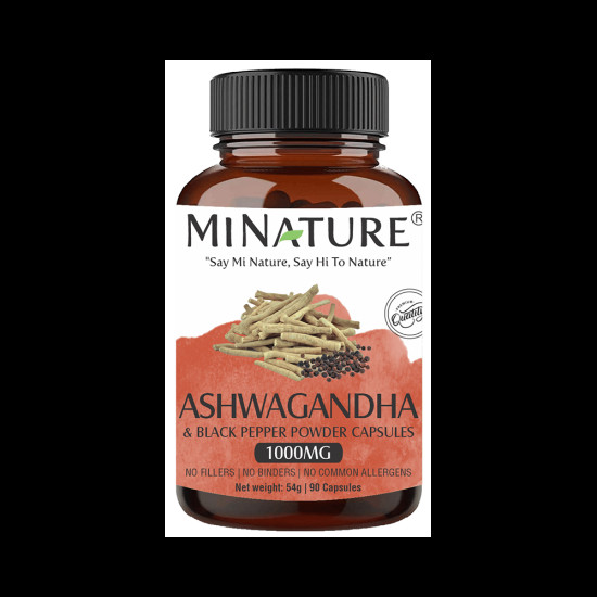 Minature Ashwagandha & Black Pepper Powder Capsule image