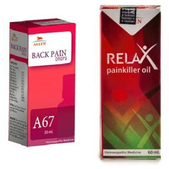 Allen Back Pain Care Combo (A67 + Relax Pain Killer Oil) image