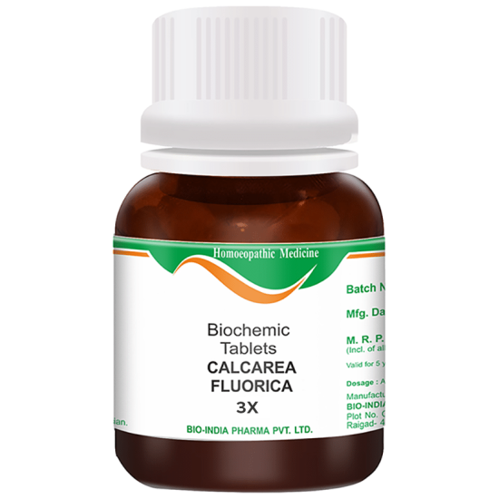 Bio India Calcarea Fluorica Biochemic Tablet 3X image