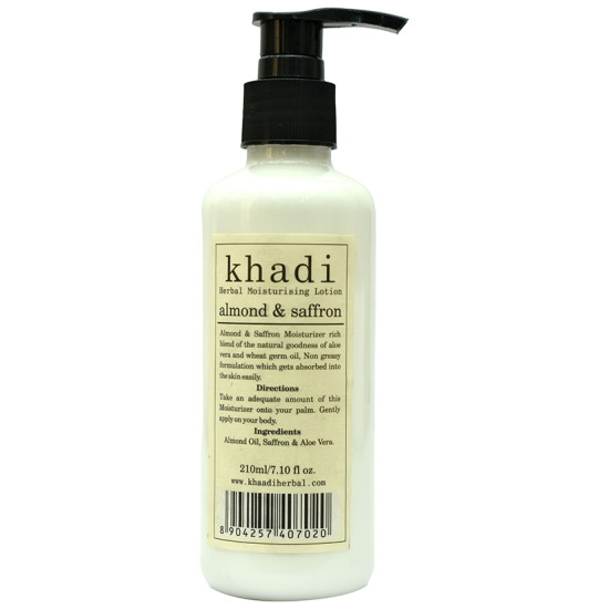 Khadi Herbal Moisturising Lotion Almond & Saffron image