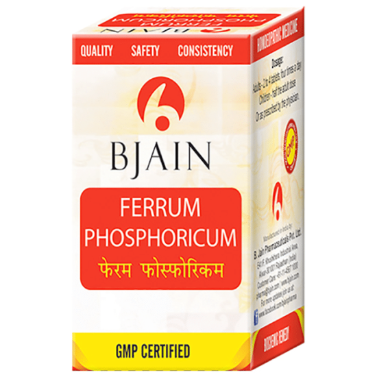 Bjain Ferrum Phosphoricum Biochemic Tablet 200X image