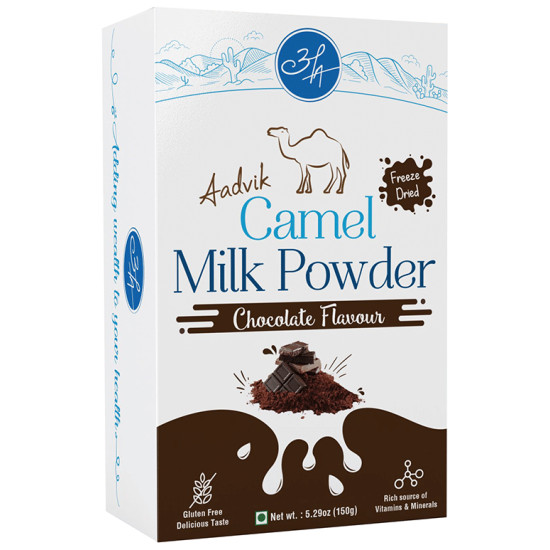 Aadvik Camel Milk Powder Sachet (30gm Each) Chocolate Freeze Dried image