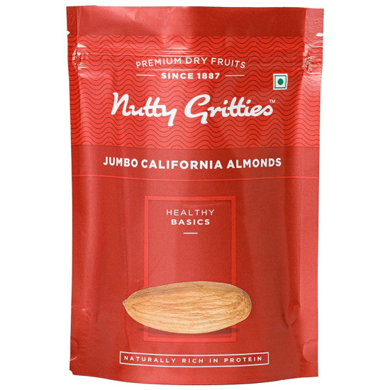 Nutty Gritties Jumbo California Almonds (500gm Each) image