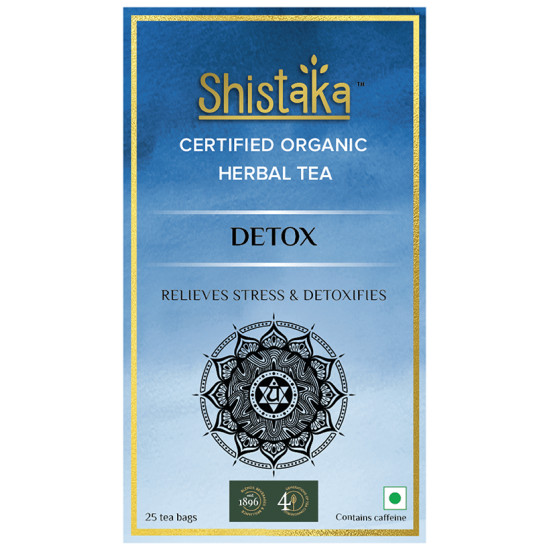 Shistaka Combo Pack of Certified Organic Herbal Tea (1.8gm Each) Detox,Tulsi Brahmi & Good Night Sleep image