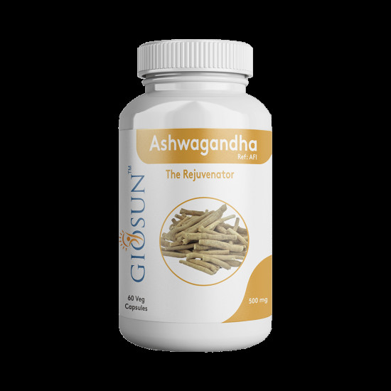 Giosun Ashwagandha 500mg Veg Capsule image