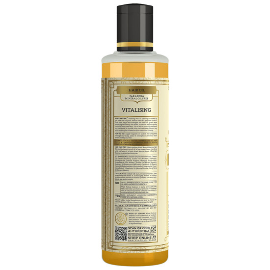 Khadi Naturals Vitalizing Herbal Hair Oil Paraben /Mineral Oil Free image