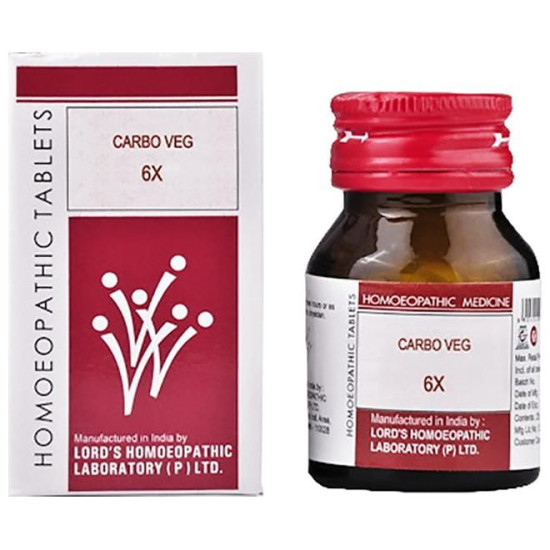 Lord's Carbo Veg Trituration Tablet 6X image