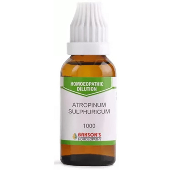 Bakson's Atropinum Sulphuricum Dilution 1000 CH image