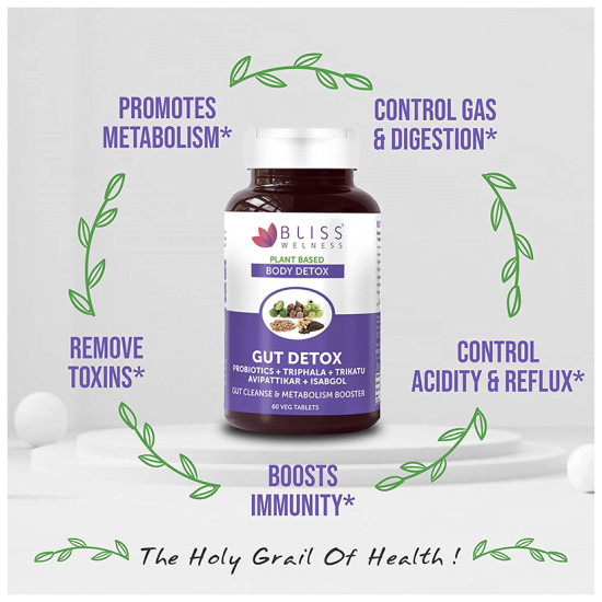 Bliss Welness Gut Detox Veg Tablet image