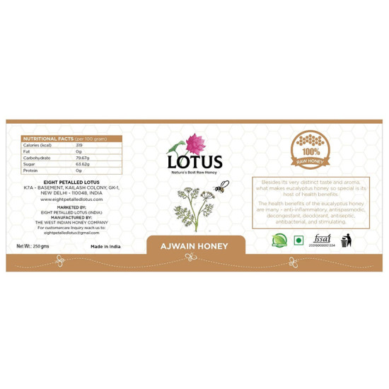 Eight Petals Lotus Ajwain Honey image