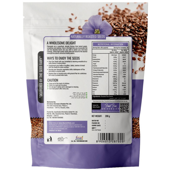 NourishVitals Flax Seeds Roasted image