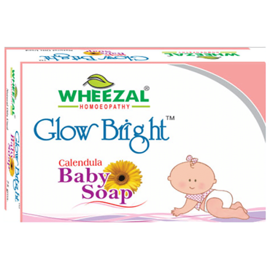 Wheezal Glow Bright Calendula Baby Soap image