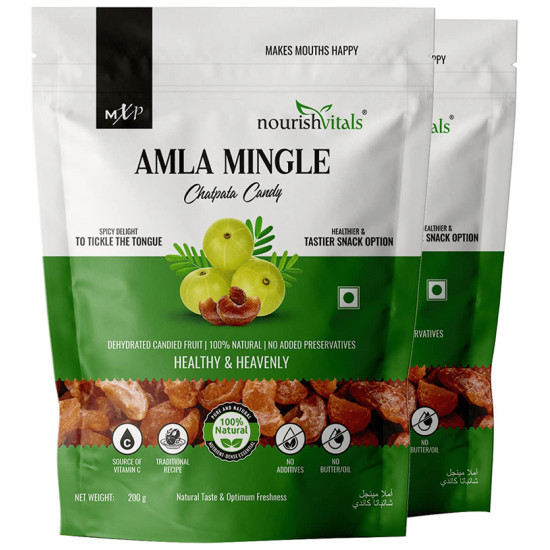 NourishVitals Amla Mingle Chatpata Candy (200gm Each) image