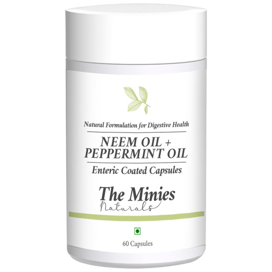 The Minies Naturals Neem Oil + Peppermint Oil Enteric Coated Capsule image