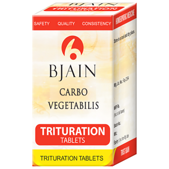 Bjain Carbo Vegetabilis Trituration Tablet 6X image