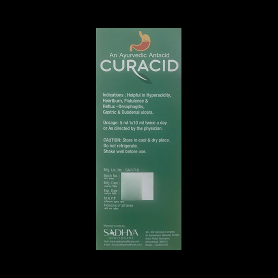 Sadhya Ayurvedic Antacid Curacid Syrup image