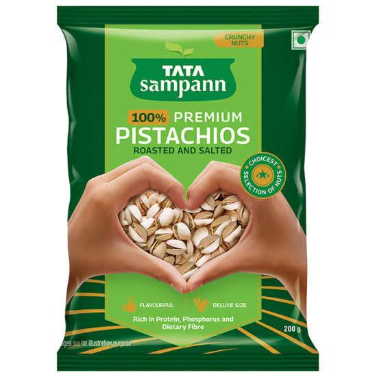 Tata Sampann 100% Iranian Pistachios Roasted and Salted image