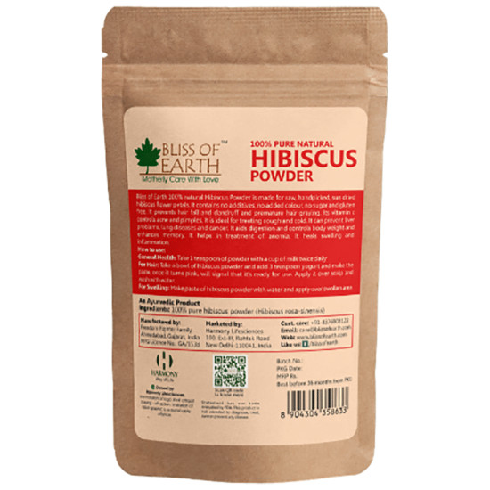 Bliss of Earth 100% Pure Natural Hibiscus Powder image